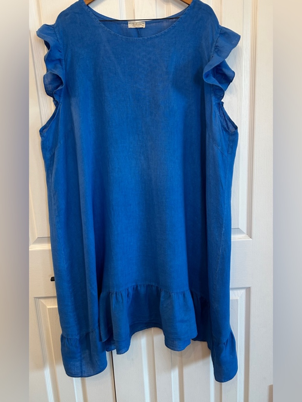 Bellambra Italy 100% Linen Cobalt Blue Dress 3XL | Summer Holiday
